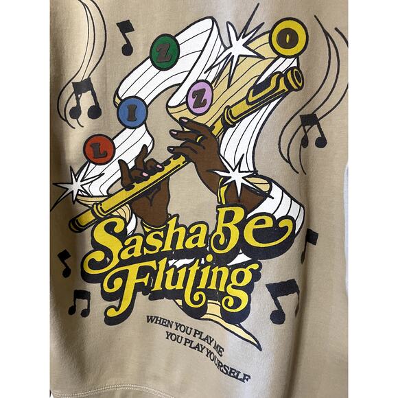 Lizzo You're Special Concert Tour Merch Crew Neck Graphic Sweatshirt Beige Small - Picture 5 of 13